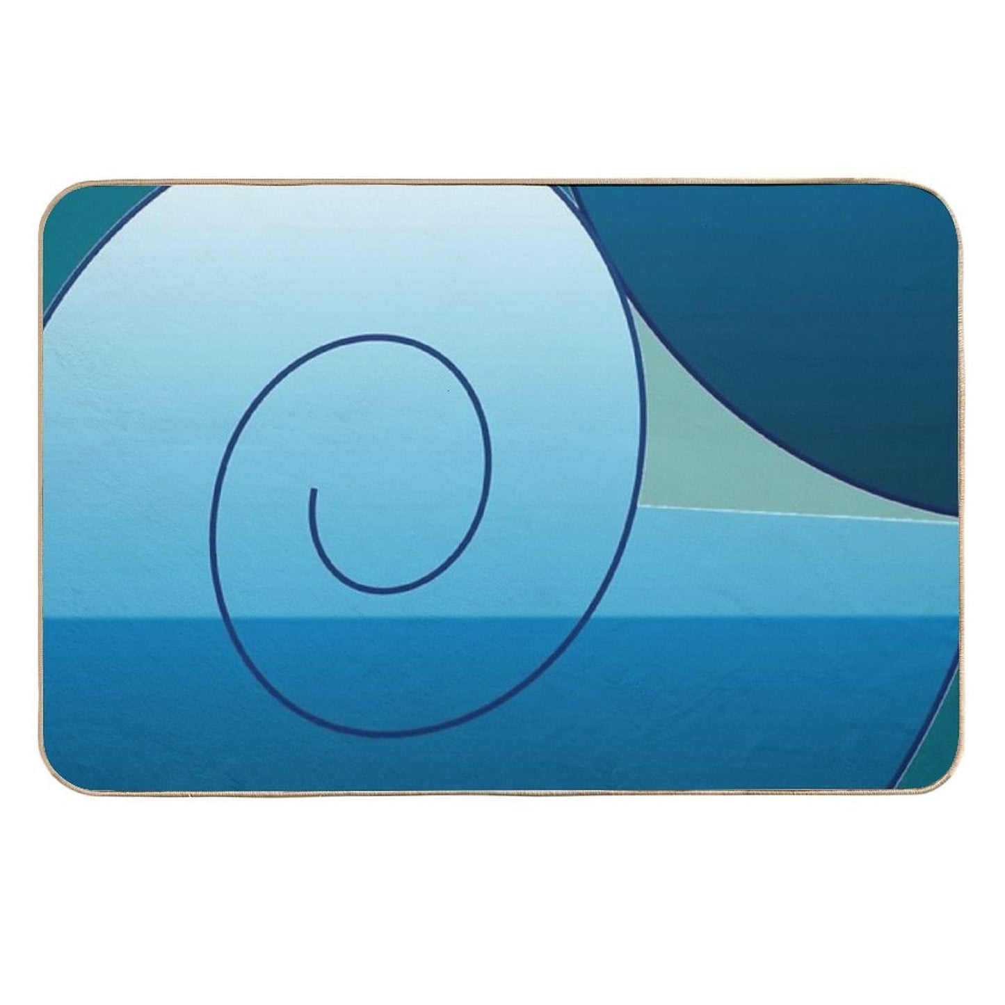 The Swirl of A Shell Durable Bath Mat