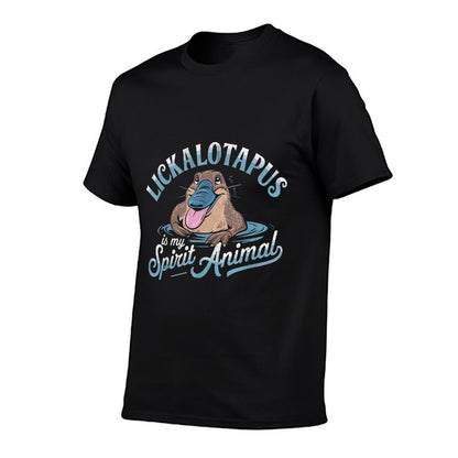 Lickalotapus Is My Spirit Animal Funny Platypus Humor  Wrinkle-resistant T-Shirt