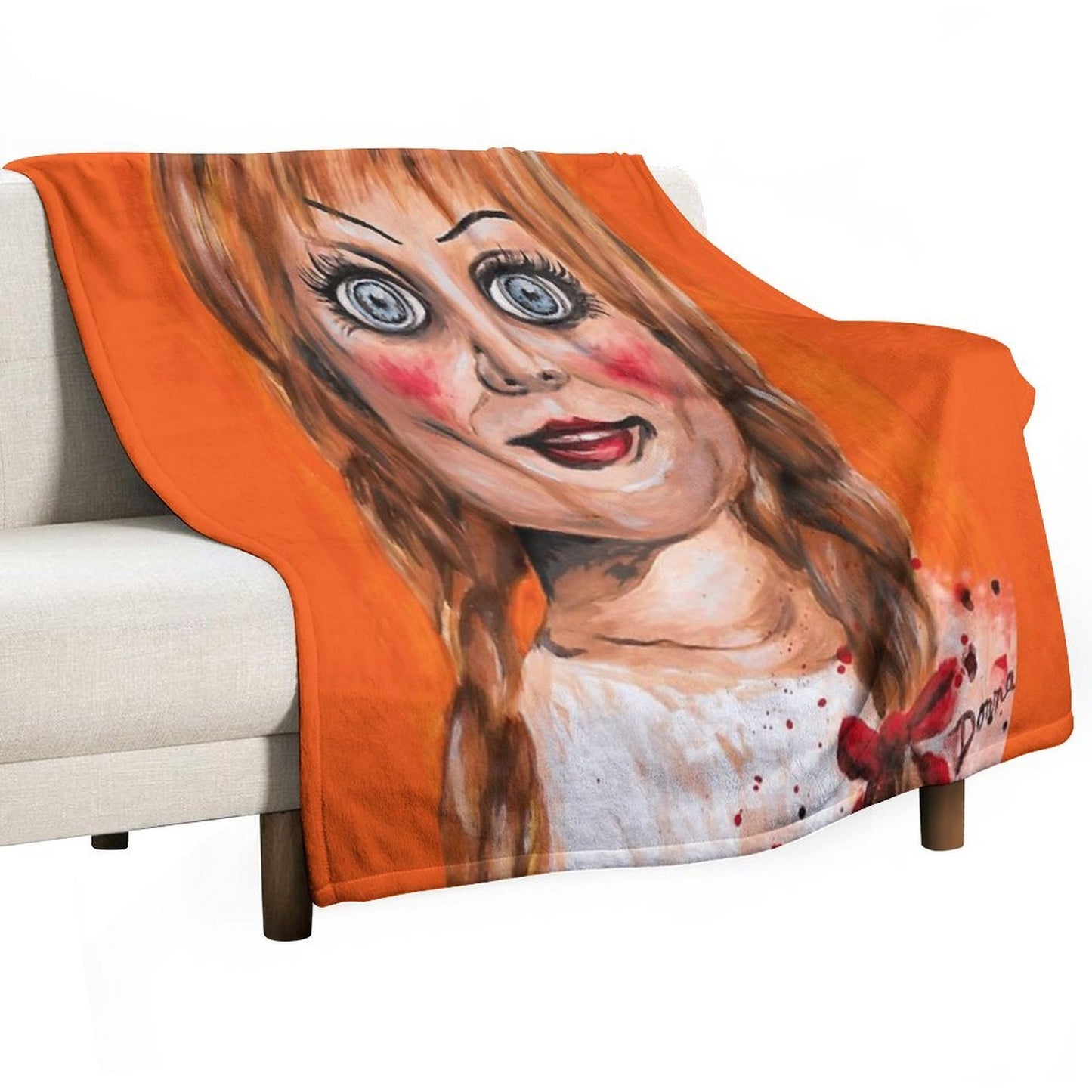Annabelle Horror Doll Eco-conscious Throw Blanket