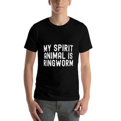My Spirit Animal Is Ringworm Sarcastic Ironic Ringworm Meme  Odor-resistant T-Shirt