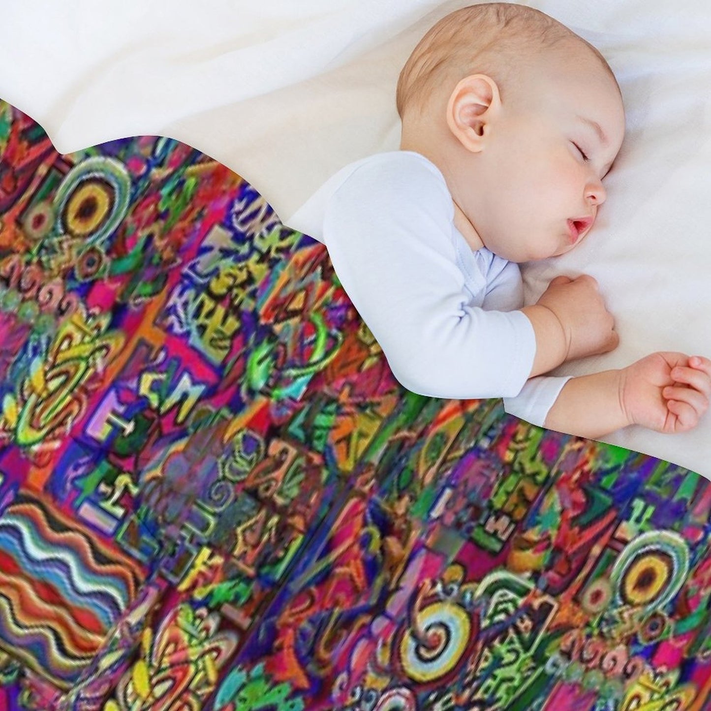 Pop Abstract Travel-friendly Throw Blanket