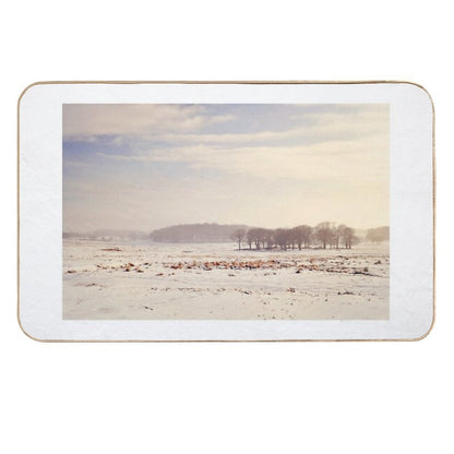 Snowy Valley  Stain-Proof Bath Mat