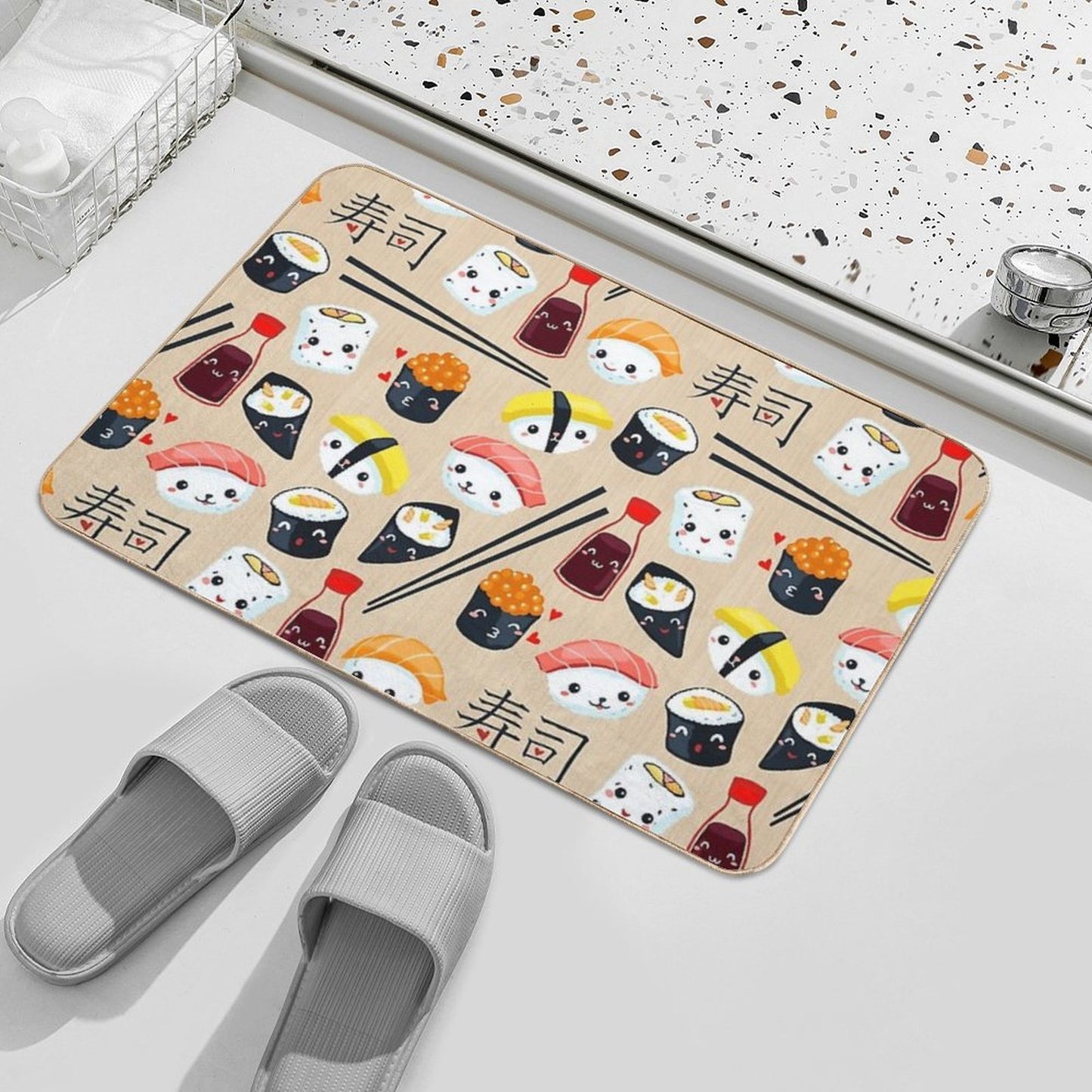 Kawaii Sushi  Toxin-Free Bath Mat