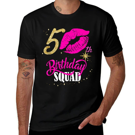 Las Vegas Girls Trip 2024s, Vegas 50th Birthday Squad  High-quality Stitching T-Shirt