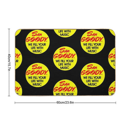 Sam Goody (We Fill Your Life With Music) [Destressed] - Defunct Logo Series (Record Store)  Anti-Trip Bath Mat