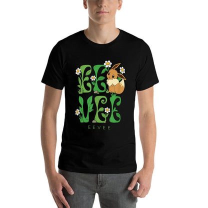 Pokémon - Eevee Floral First Generation Normal Type  Easy-care T-Shirt
