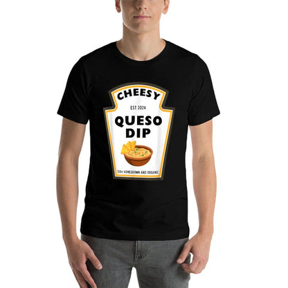 Delicious Cheesy Queso Dip Condiment Costume Party Matching  Eco-friendly Material T-Shirt