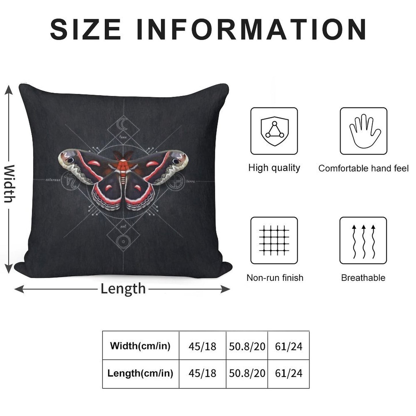 Cecropia Moth Soft Anti-Pilling Throw Pillow