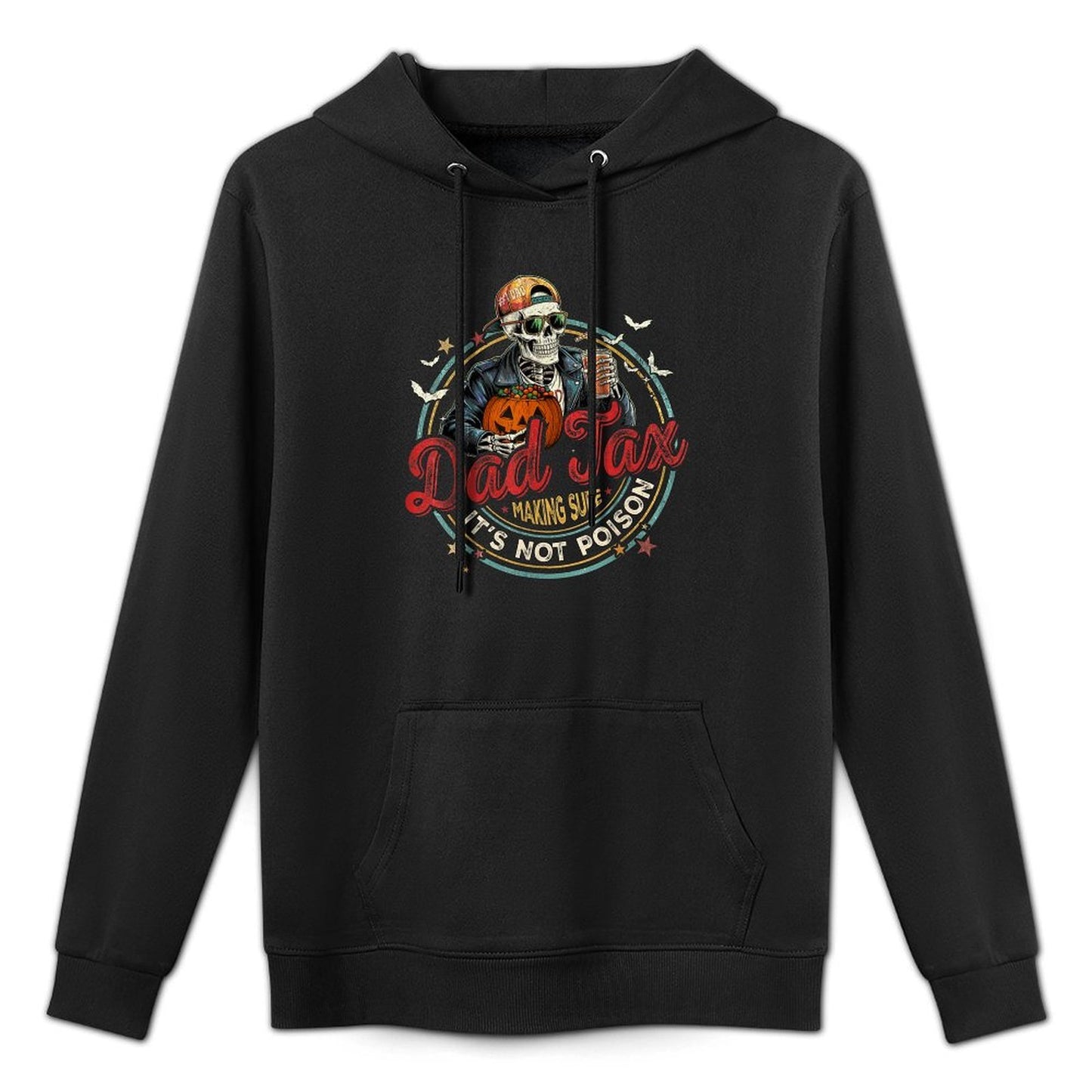 Funny Skeleton Papa Halloween Dad Tax Making Sure Not Poison Layering Staple Hoodie