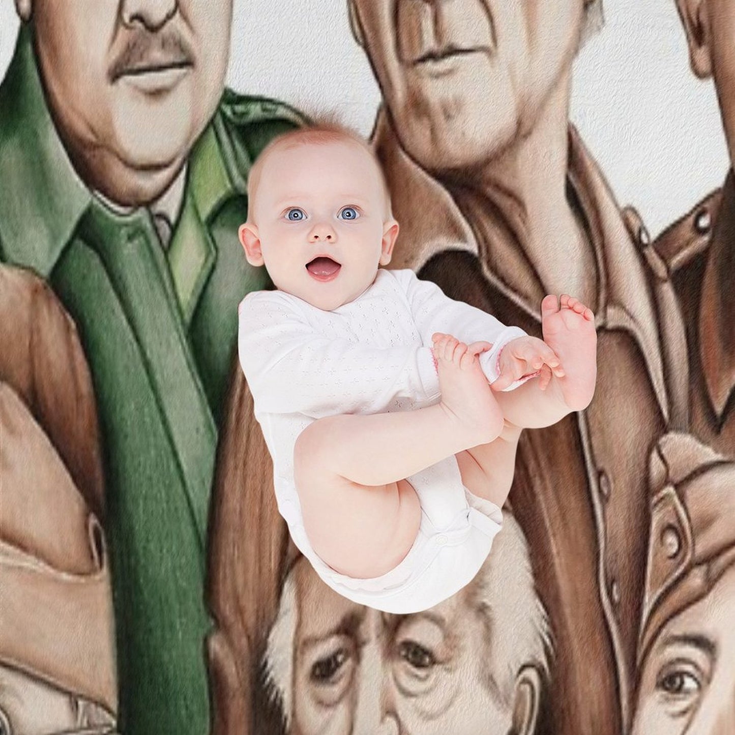 Dad's Army Quick-dry Throw Blanket