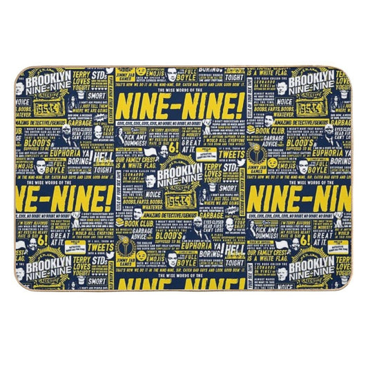 Wise Words of The Nine-Nine  Stain-Proof Bath Mat