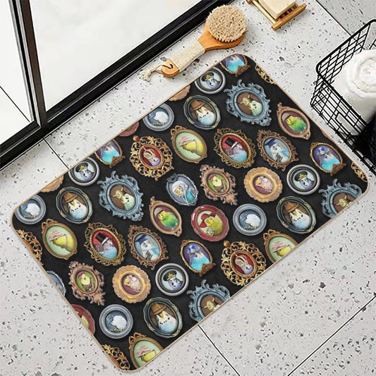 Budgies in Hats  High-Traffic Bath Mat