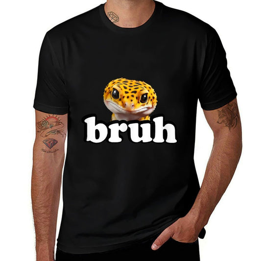 Cute Reptile Kids Bruh Leopard Gecko Lover  Heathered Texture T-Shirt