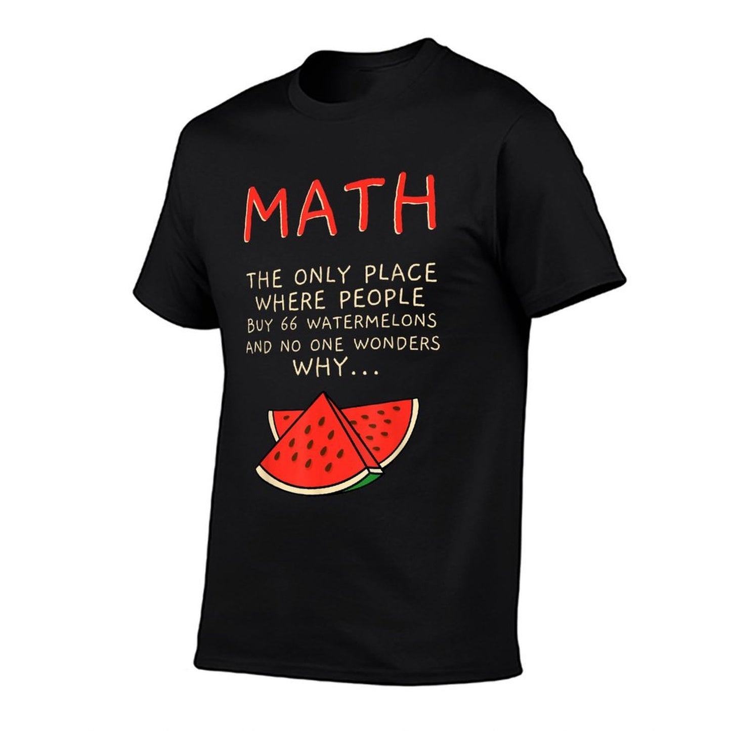 Math And Watermelons Mathematics Calculation Numbers  Soft T-Shirt