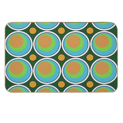 Retro Seventies Abstract Design  Multi-Purpose Bath Mat