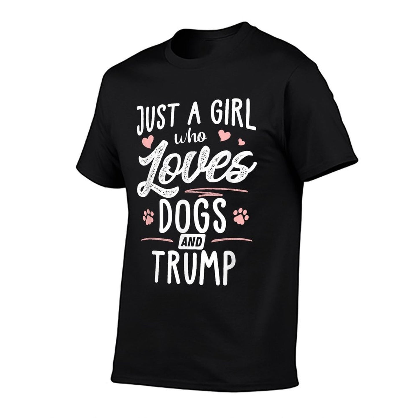 Just A Girl Who Loves Dogs And Trump Gift Dog Lover  Slim-fit Cut T-Shirt