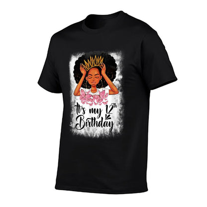 12 Year Old Gift Women Girlsnager It's My 12th Birthday  Easy-care T-Shirt