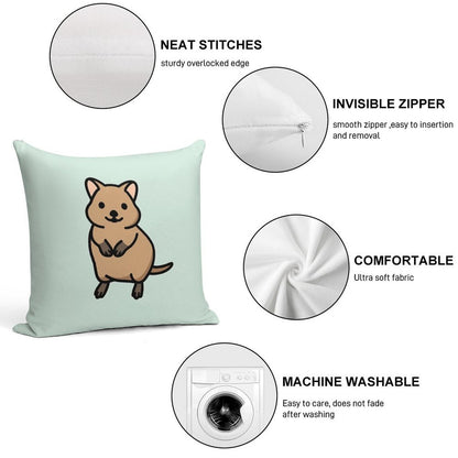 Quokka Soft Anti-Pilling Throw Pillow