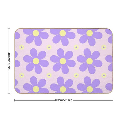 Spring Flowers (Lavender)  Multi-Purpose Bath Mat