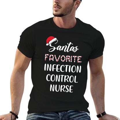 Santas Favorite Infection Control Nurse Christmas  Affordable Price T-Shirt