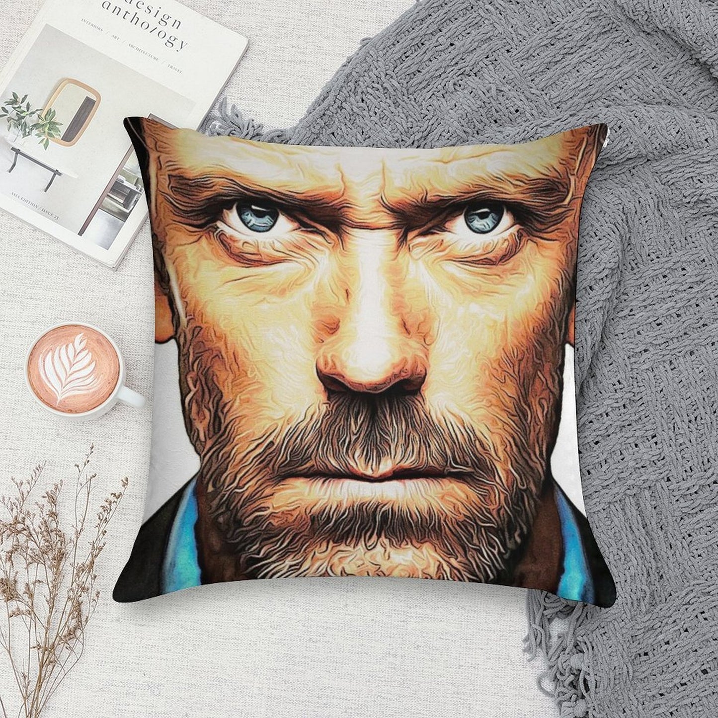 Dr. House Soft High-Density Material Throw Pillow