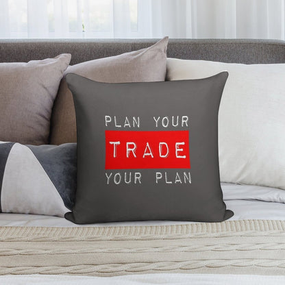 Plan Your Trade Your Plan Soft Durable Construction Throw Pillow