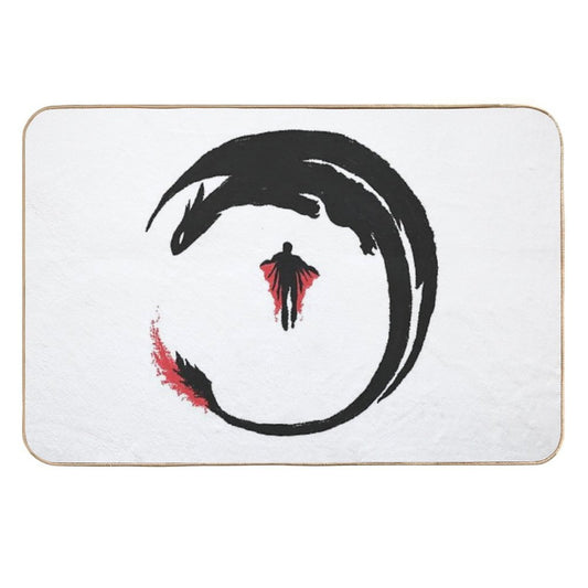 Dragon Rider  Repositionable Bath Mat