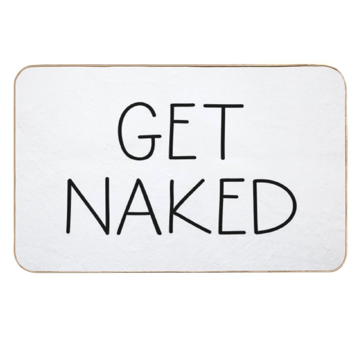 Get Naked White  Slip-Resistant Bath Mat