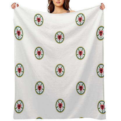 Lutheran Church Rose Heart Cross Logo Gift-ready Throw Blanket