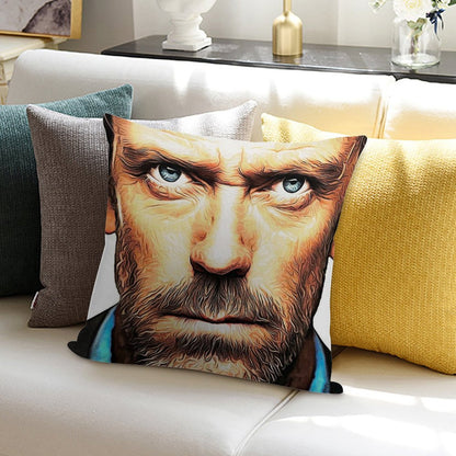 Dr. House Soft High-Density Material Throw Pillow