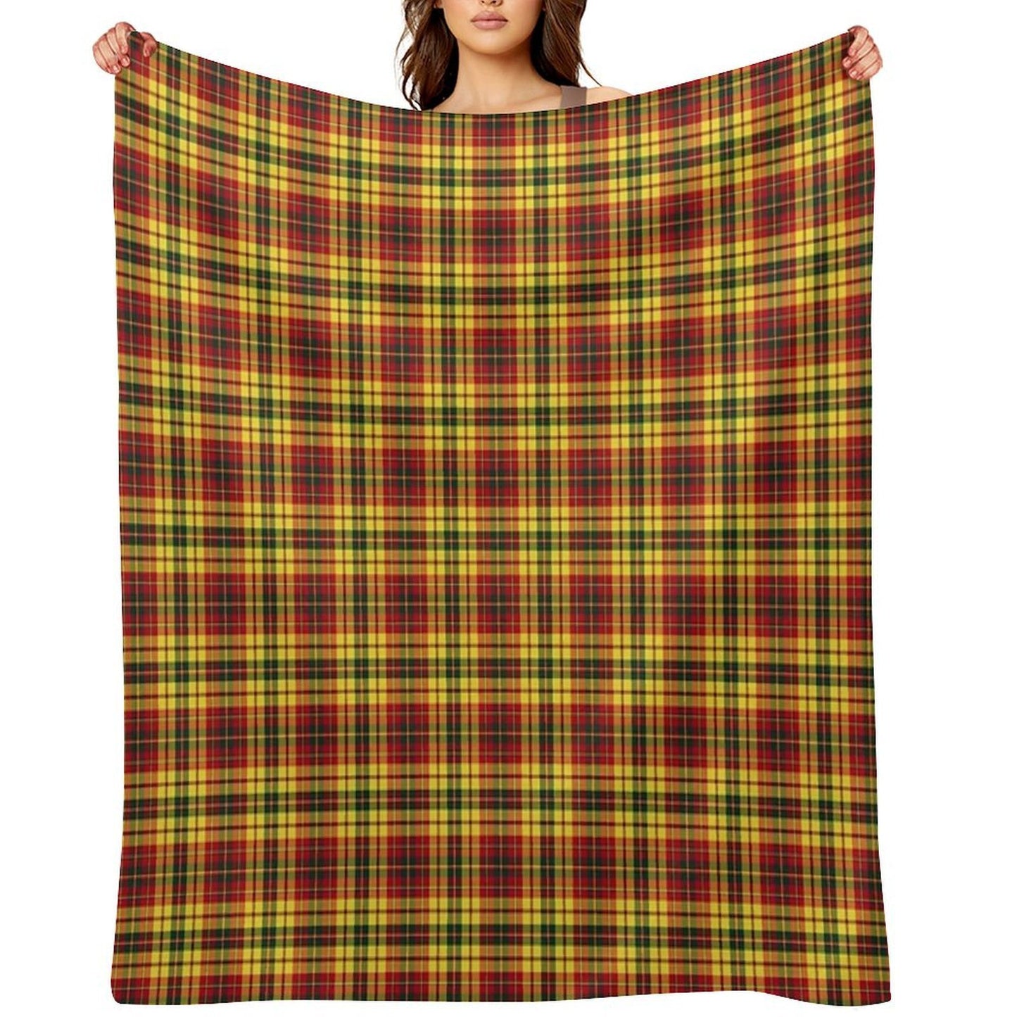 Strathearn Scotland District Tartan Colorful Scottish Plaid Velvety-soft Throw Blanket