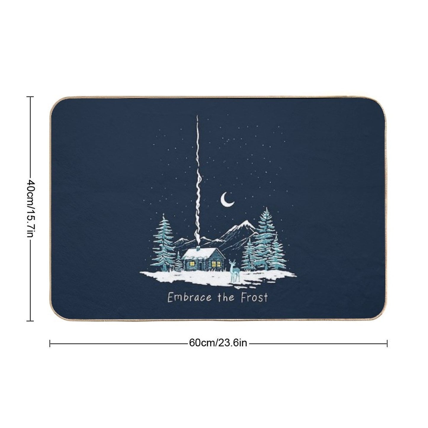 Embrace The Frost  Eco-Friendly Bath Mat