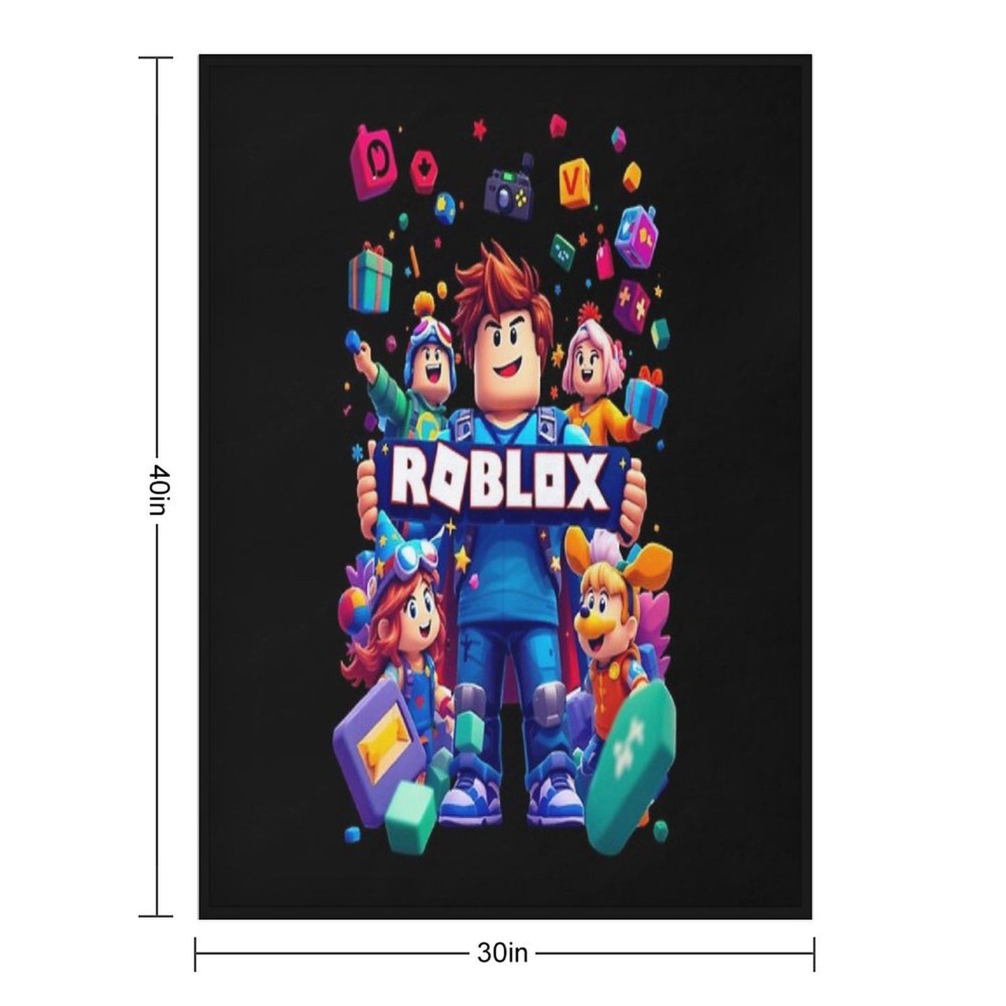 Roblox Vibrant - Kids Anti-pilling Throw Blanket