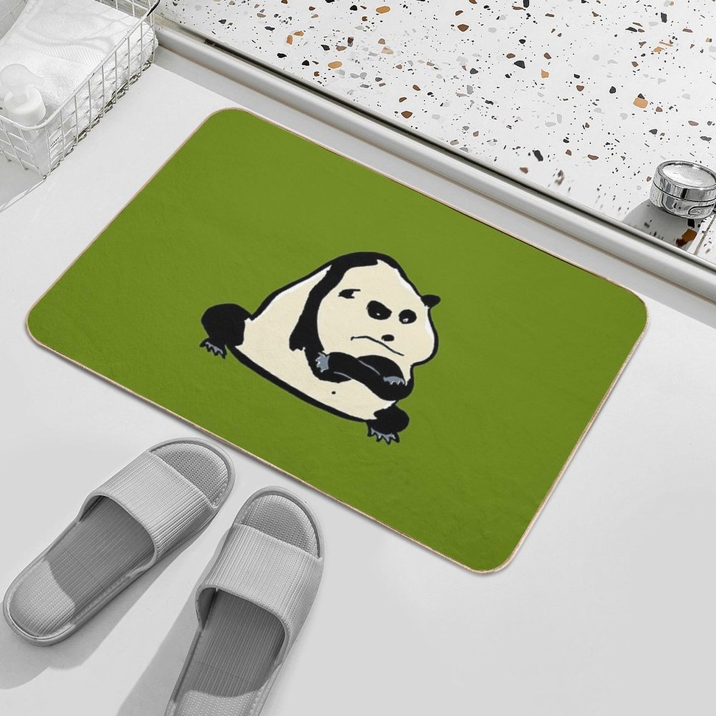 Panda Bear  Repositionable Bath Mat