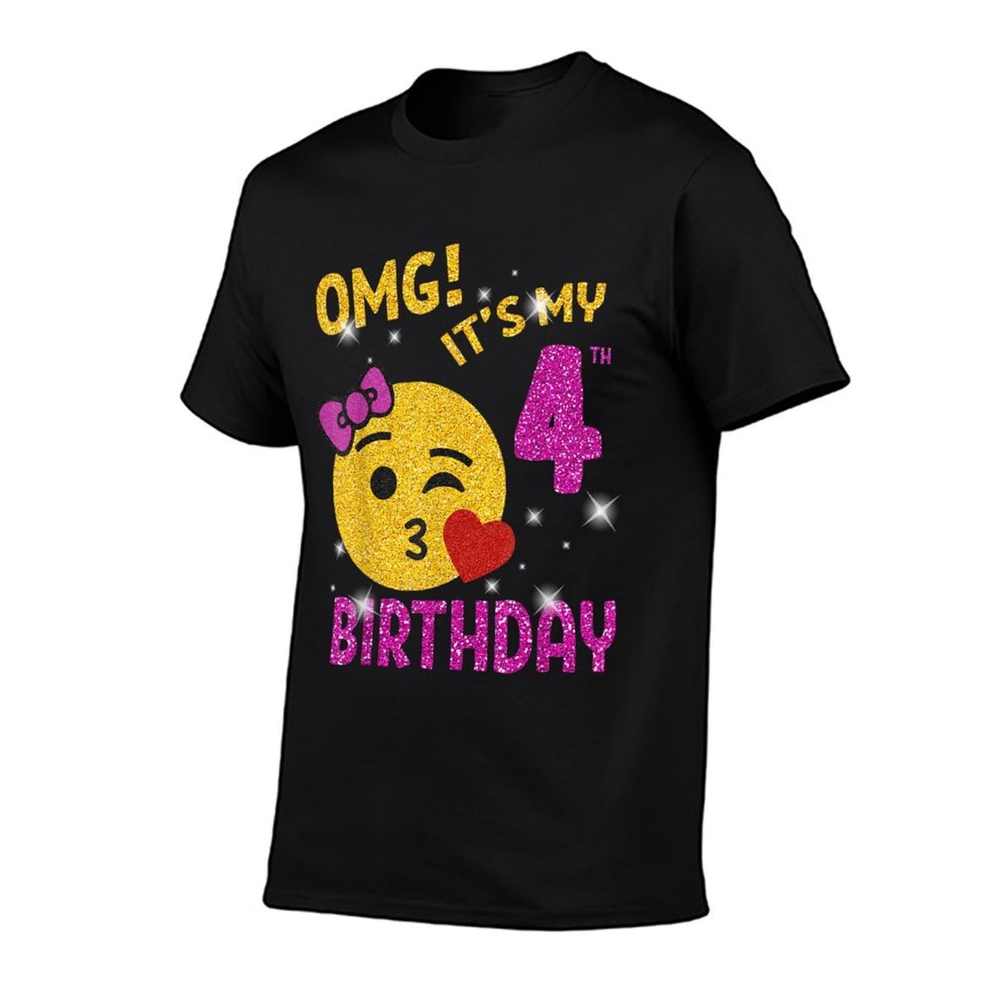 OMG It's My 4th Birthday Girl Cute 4 Yrs Old Birthday Party  Durable T-Shirt