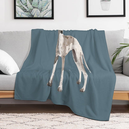 Whippet Shrink-resistant Throw Blanket