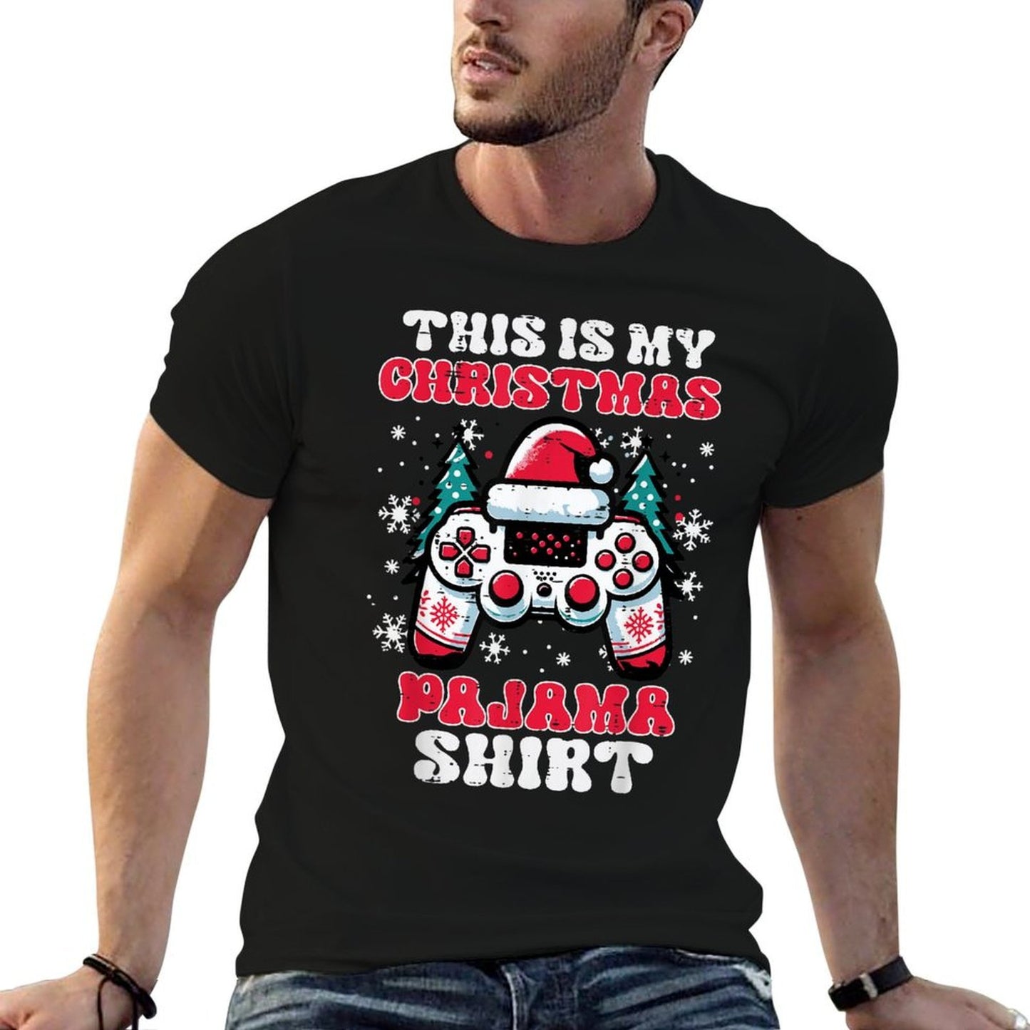 This My Christmas Pajama Gaming Xmas Men Boys Kids  Vintage-inspired T-Shirt