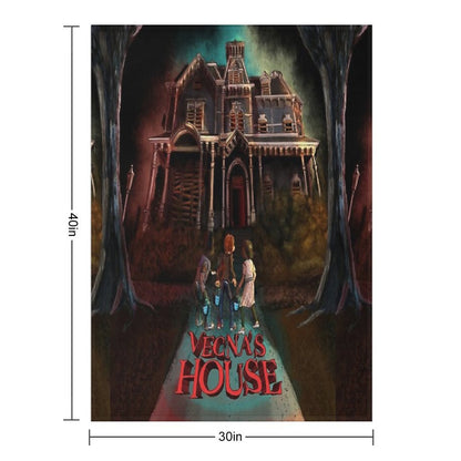 Vecna House (Monster House Parody) - Stranger Things Machine-washable Throw Blanket