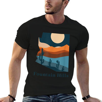 Fountain Hills Arizona Desert Style Boho AZ Landscape  Versatile T-Shirt