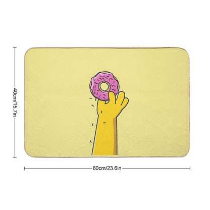 Homer Donut  Non-Slip Bath Mat