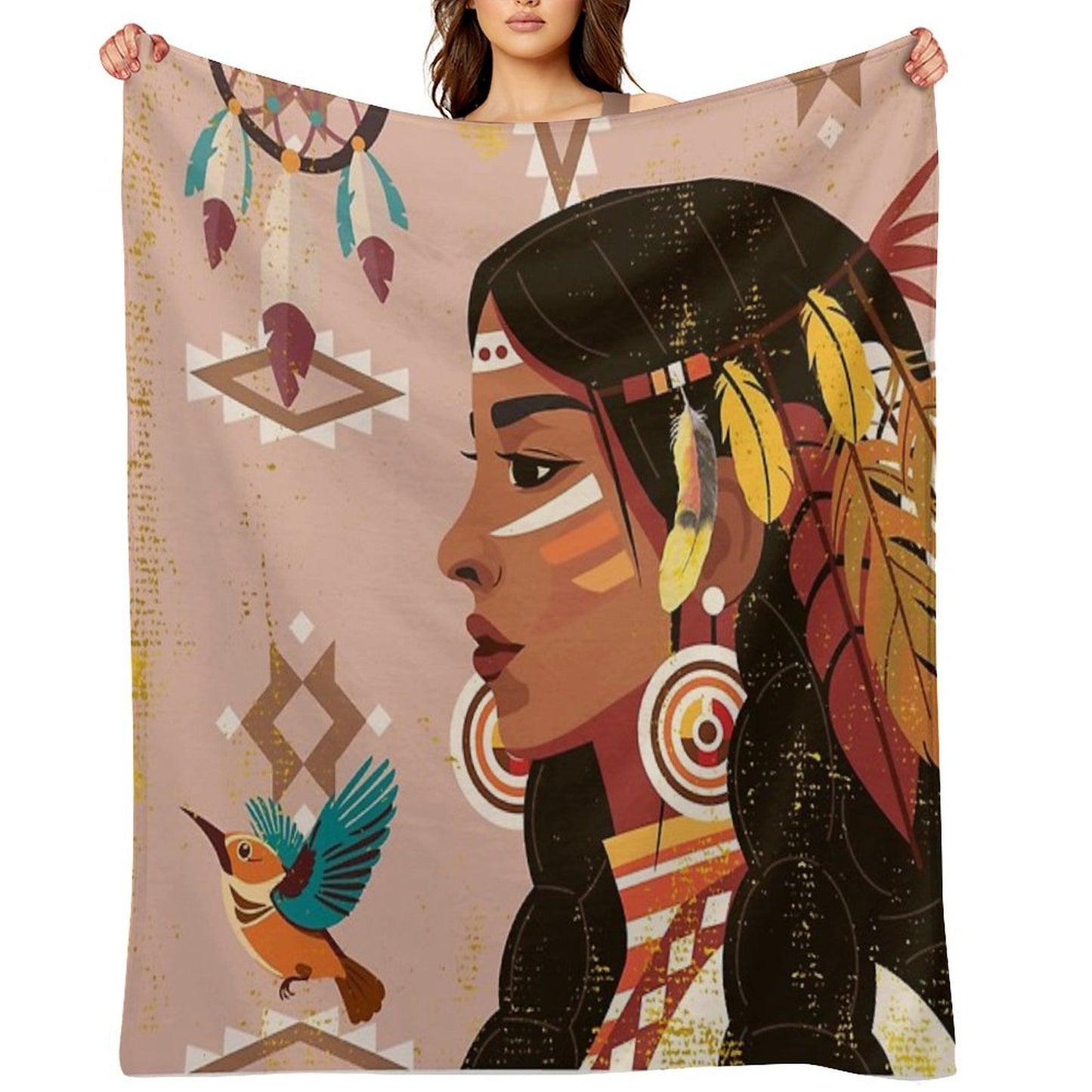 Tribal Thoughts Durable Throw Blanket