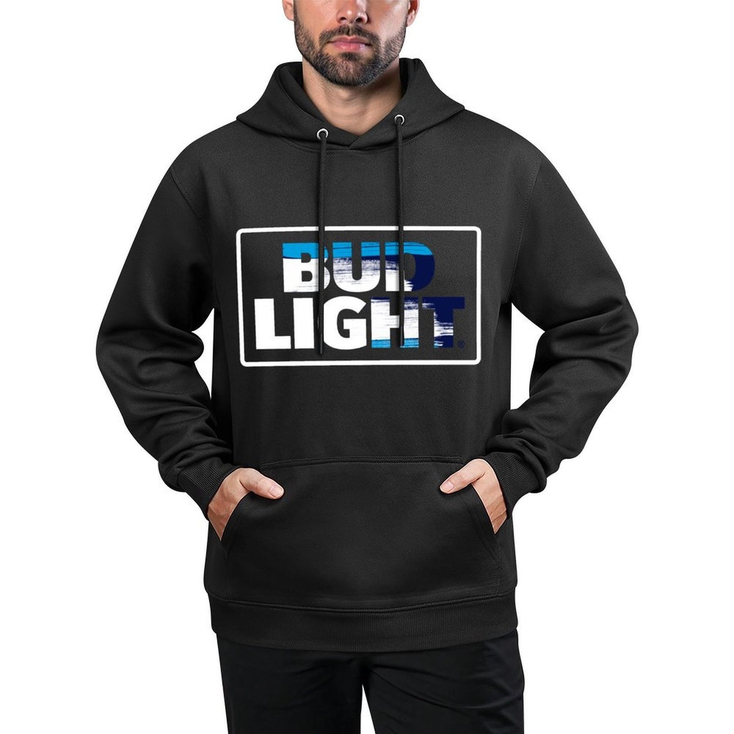 Bud Light Official Logo T-shirt Relaxed Fit Hoodie