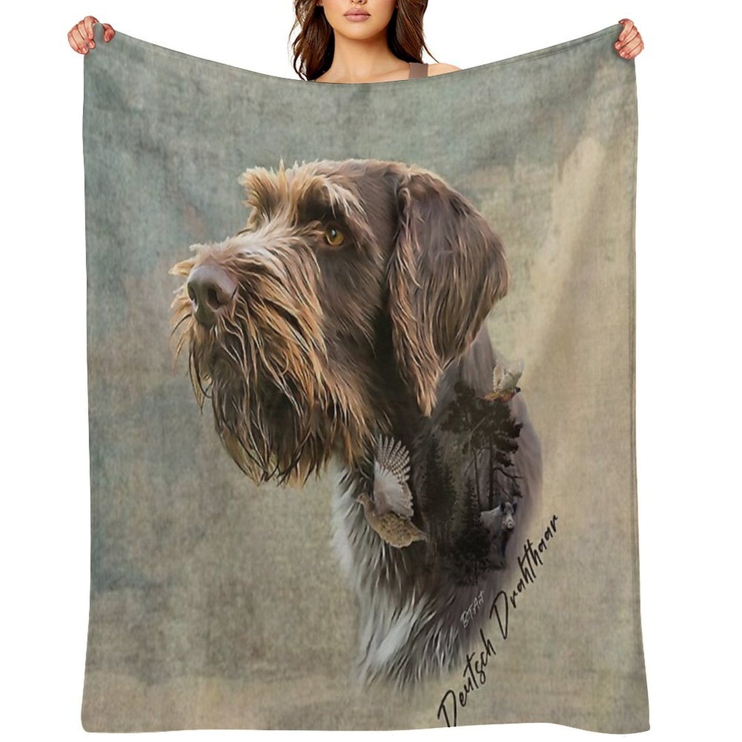 Wirehaired Pointing Griffon Comfort Throw Blanket