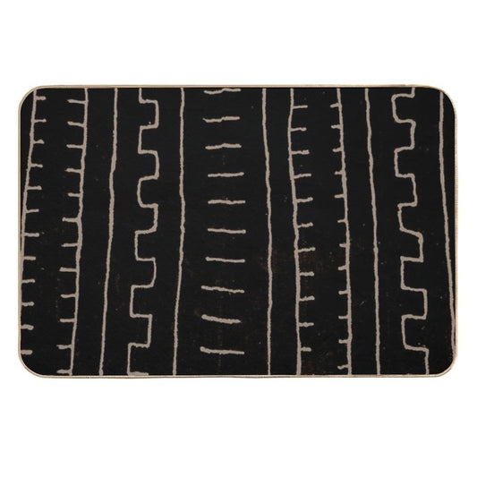 Simple African Mud Cloth  Rapid-Drying Bath Mat
