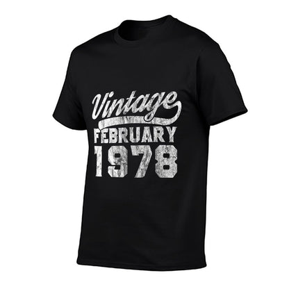 40th Birthday February 1978  Summer-ready Fabric T-Shirt
