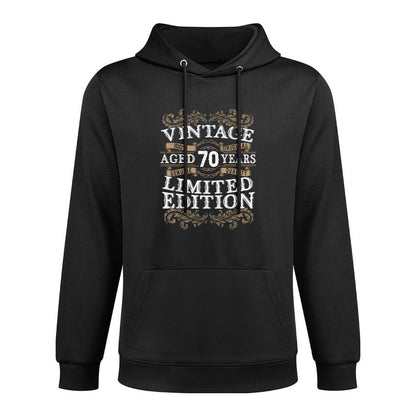 Mens Vintage Aged 70 Years Limited Edition Men 70th Birthday Breathable Fabric Hoodie