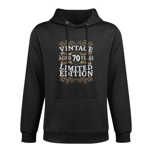 Mens Vintage Aged 70 Years Limited Edition Men 70th Birthday Breathable Fabric Hoodie
