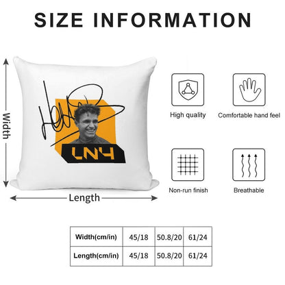 Lando Norris Signature Black Soft Style Accent Throw Pillow