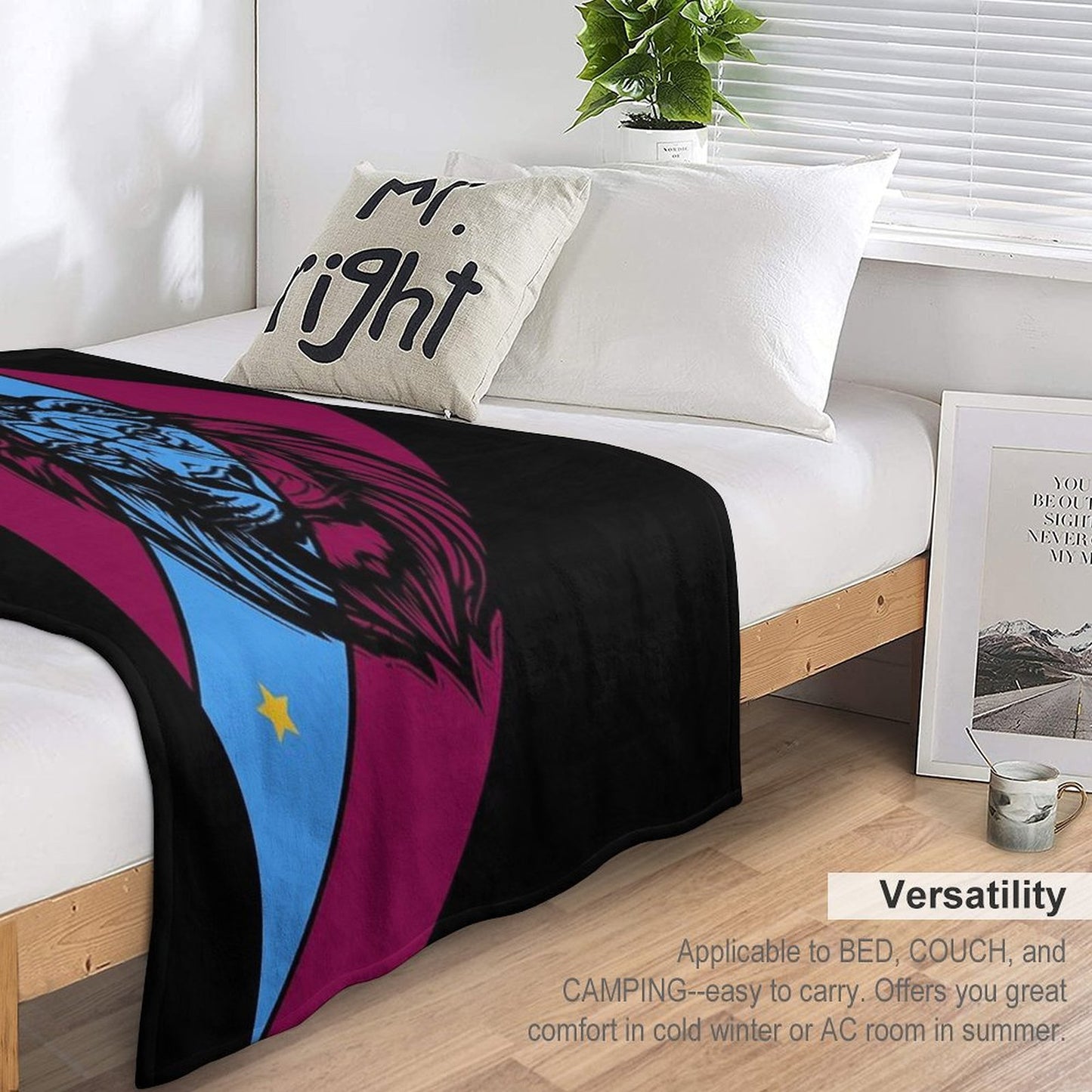 Aston Villa Lion Durable Throw Blanket