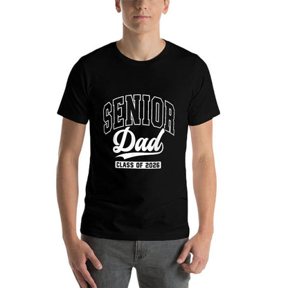 Proud Senior Dad Class Of 2026 Graduation 2026 Senior Dad 26  Summer-ready Fabric T-Shirt